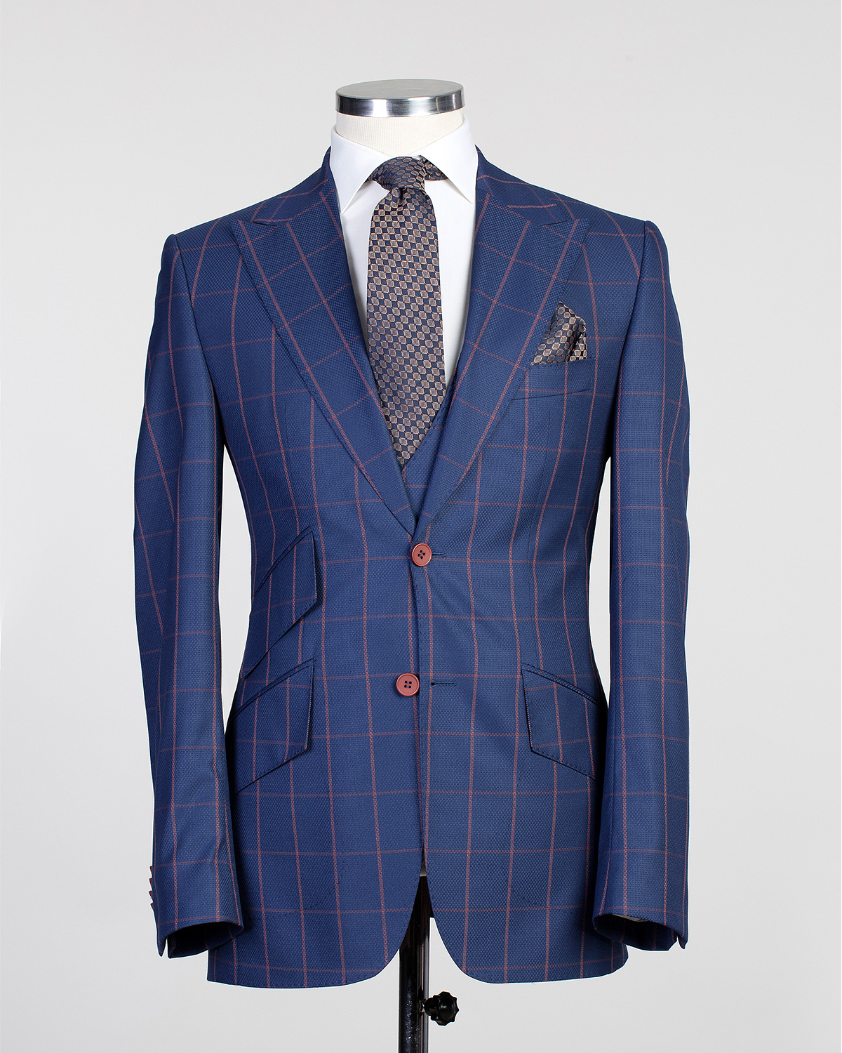 Blue Plaid Suit - Image 2