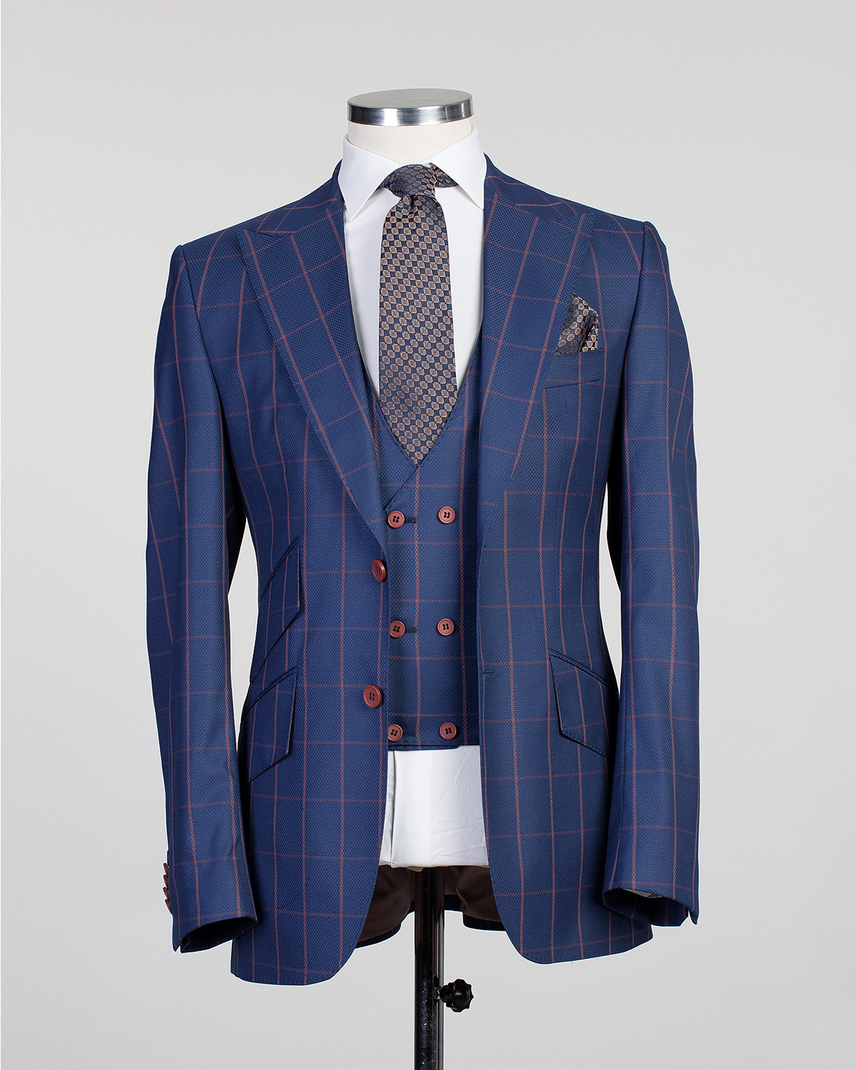 Blue Plaid Suit