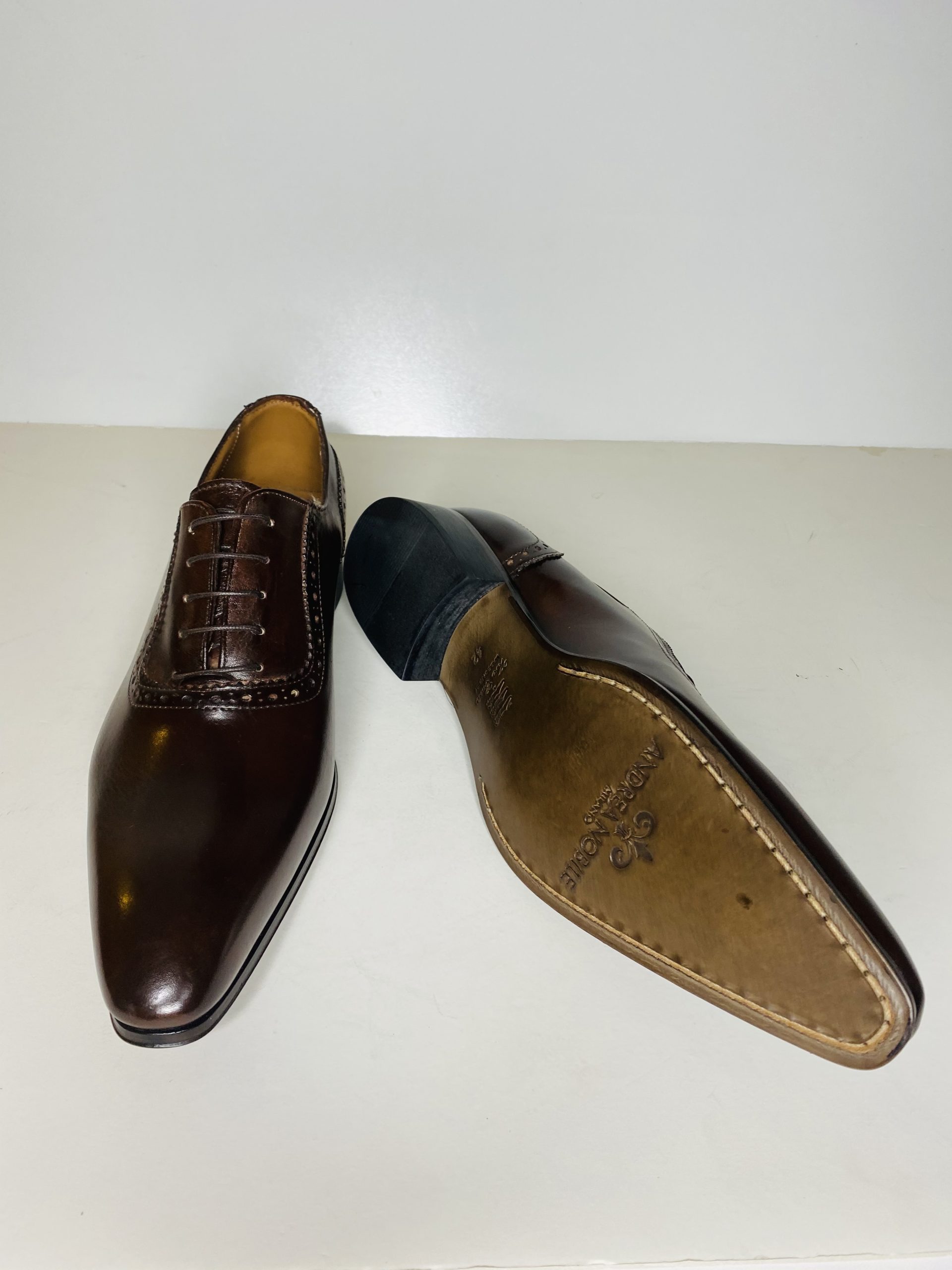 Dark Brown Color Italian Dress Shoes - Image 3