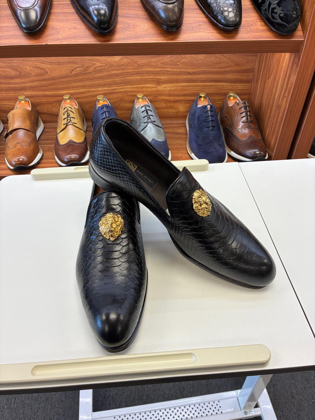 Regal Python Loafer – Black - Image 6