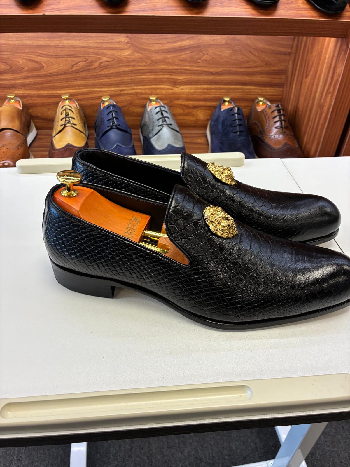 Regal Python Loafer – Black - Image 5