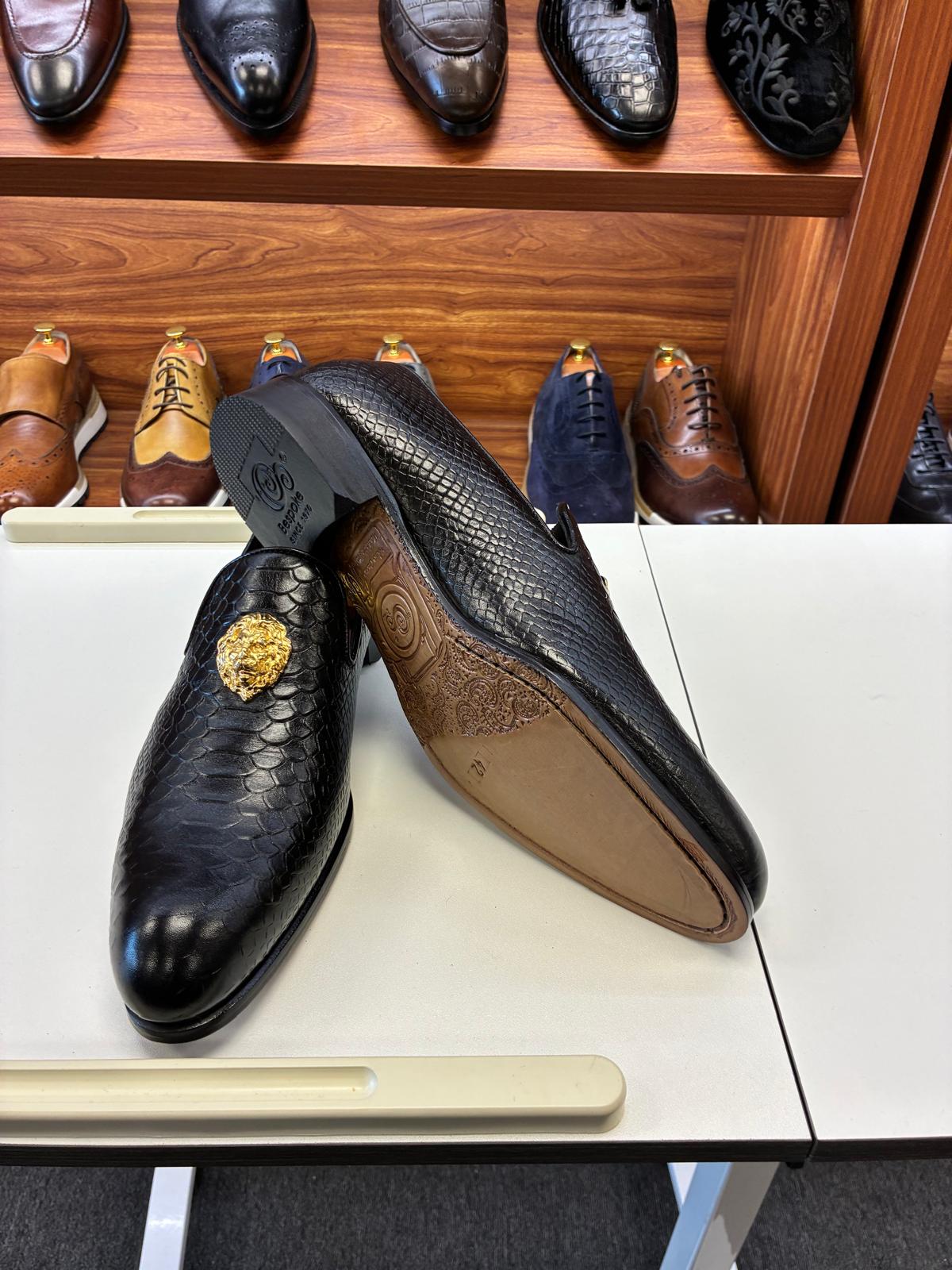 Regal Python Loafer – Black - Image 2