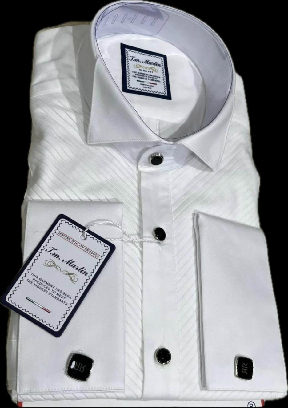 Executive Pleated Tuxedo Dress Shirt