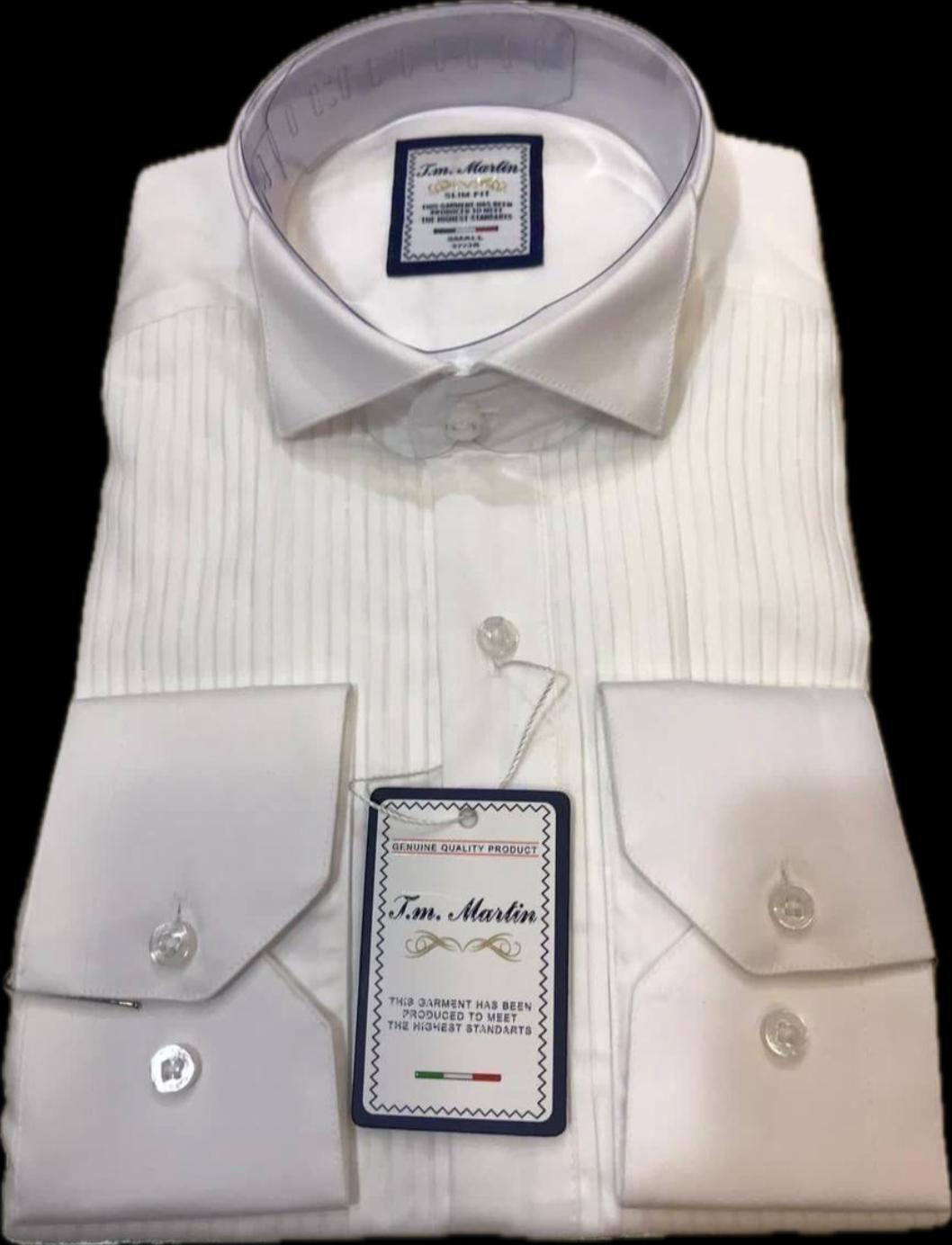 The T.m. Martin Slim-Fit Pleated Shirt