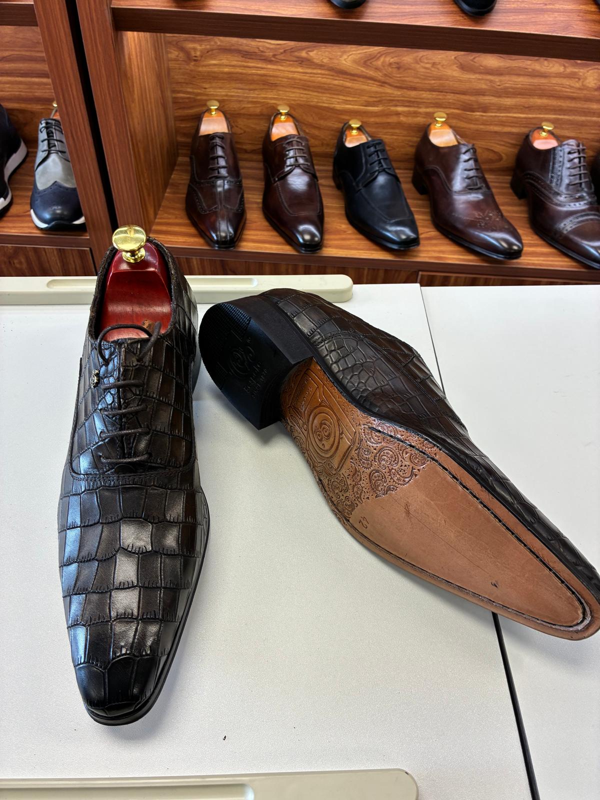 Imperial Croc Oxford - Image 3