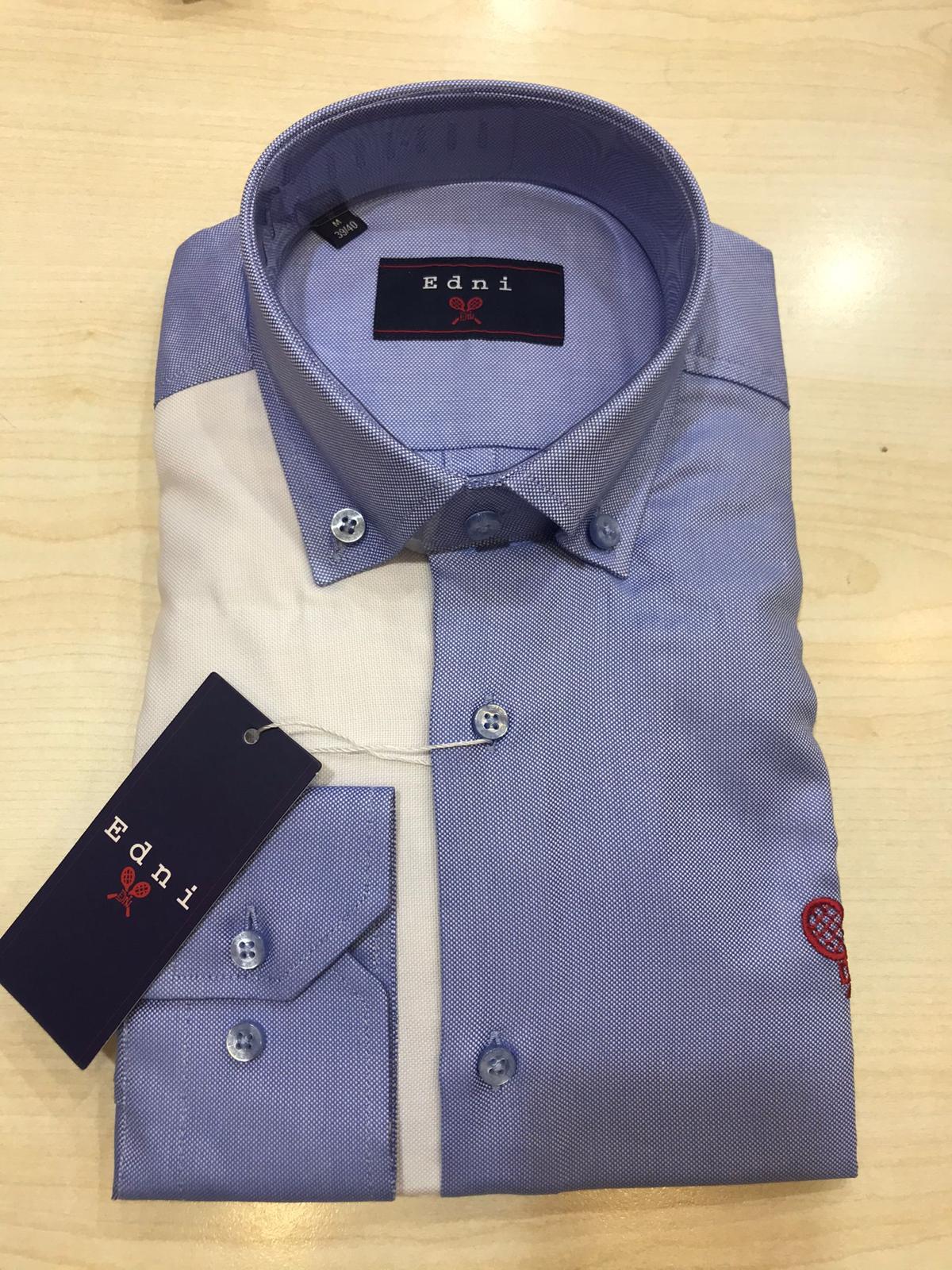 Eani Men’s Two-Tone Button-Down Oxford Shirt