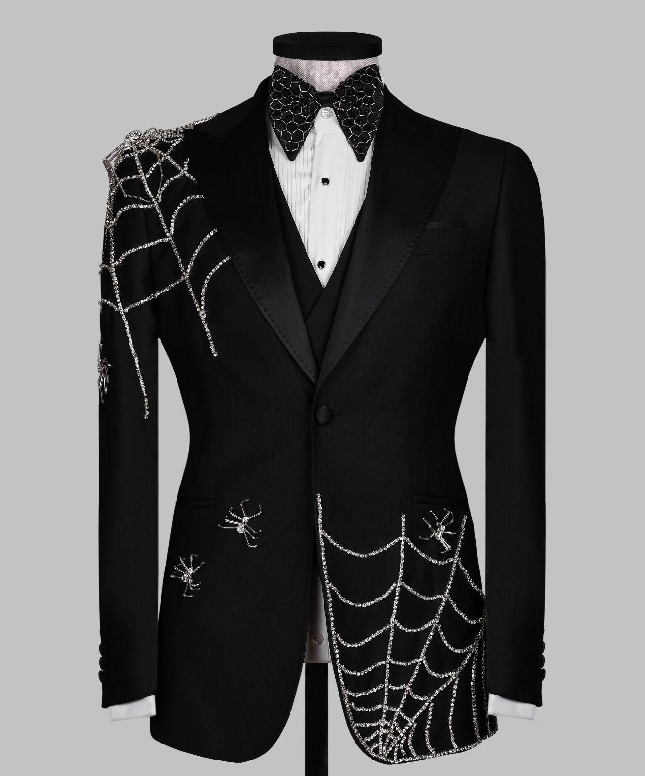 Gothic Glam Spider Web Tuxedo